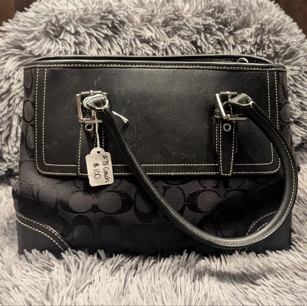 Coach Hallie Pebble Leather